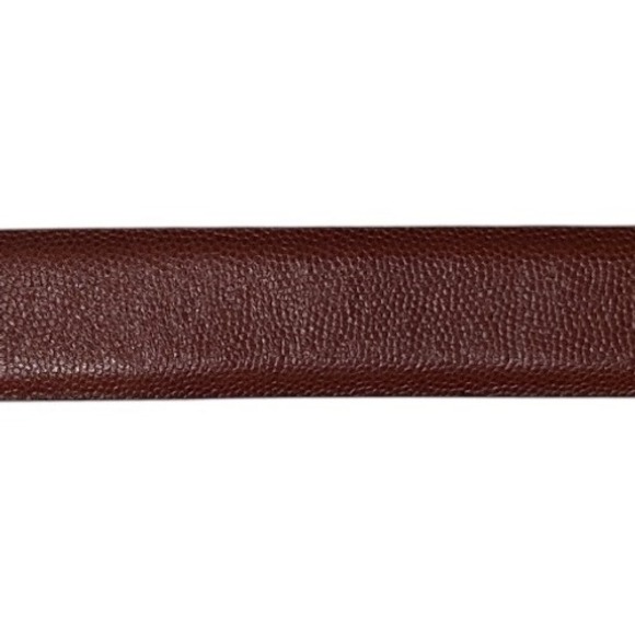 Martin Dingman Italian Calfskin Belt Mens Size 44 Brown Textured Buckle - Picture 5 of 6